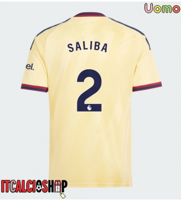 Arsenal William Saliba #2 Terza Maglia 2026-27 Manica Corta